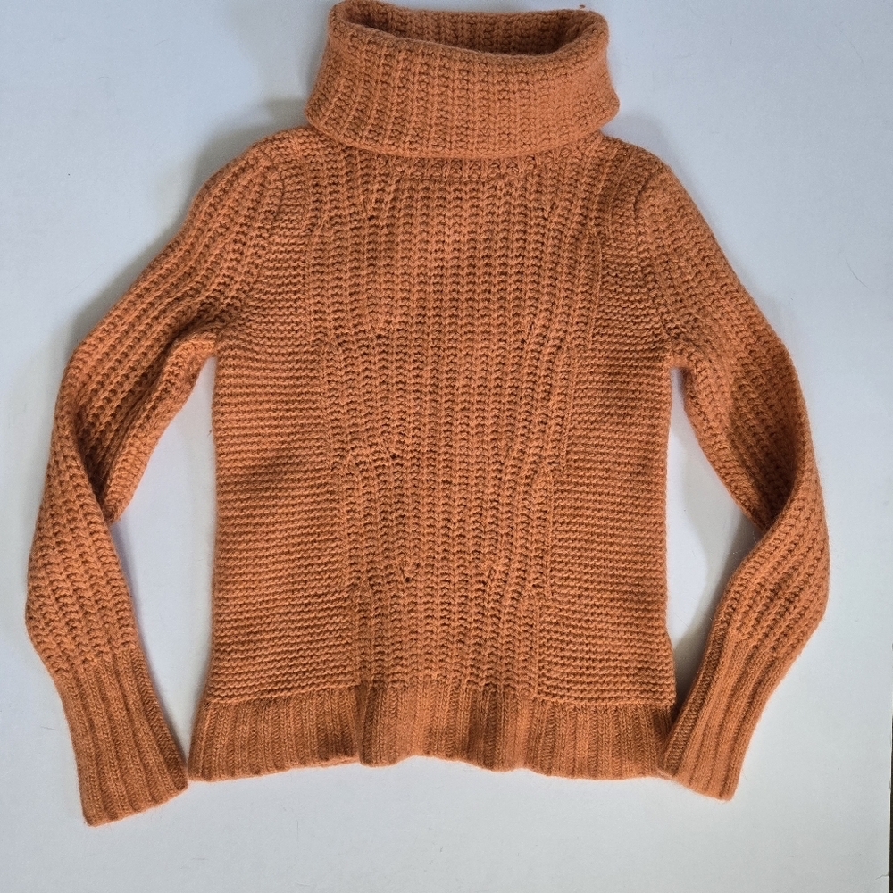 Banana Republic italien merino wool alpaca blend knit sweater turtle neck sz XS